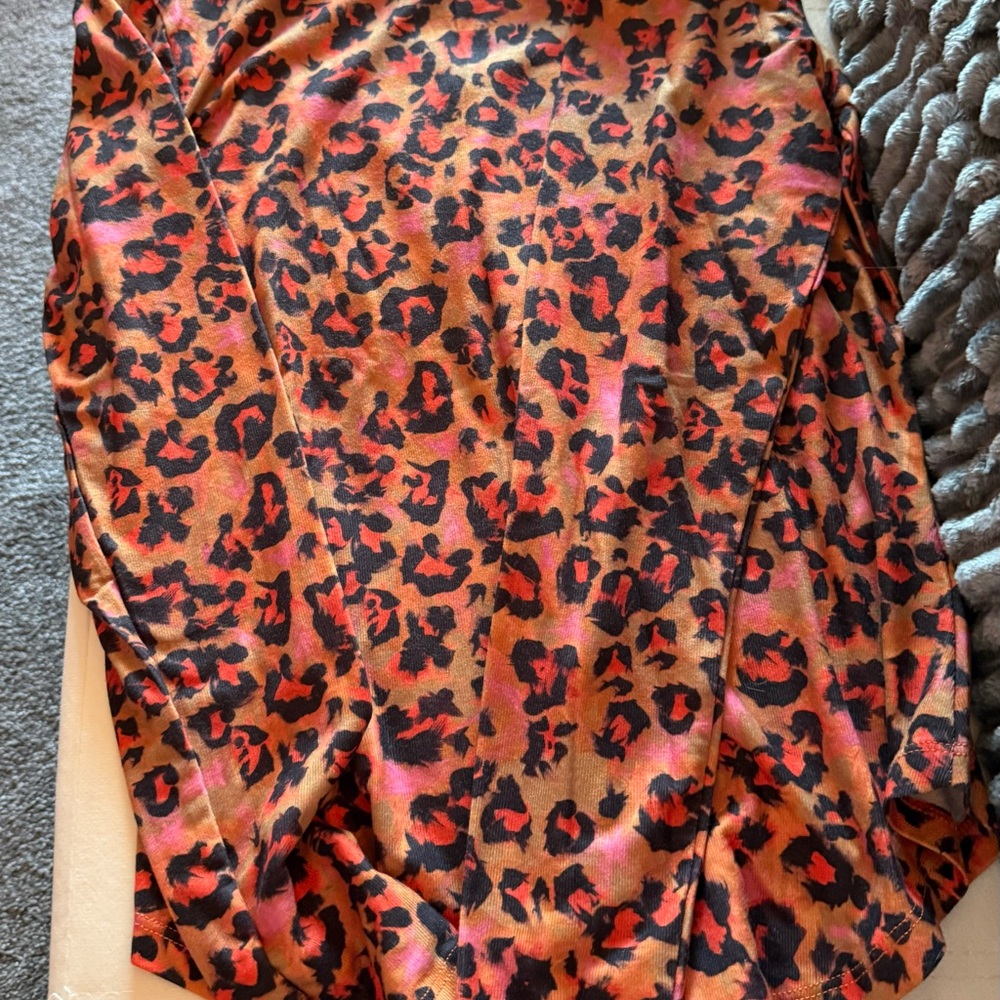 French Connection Vibrant Animal Print Top